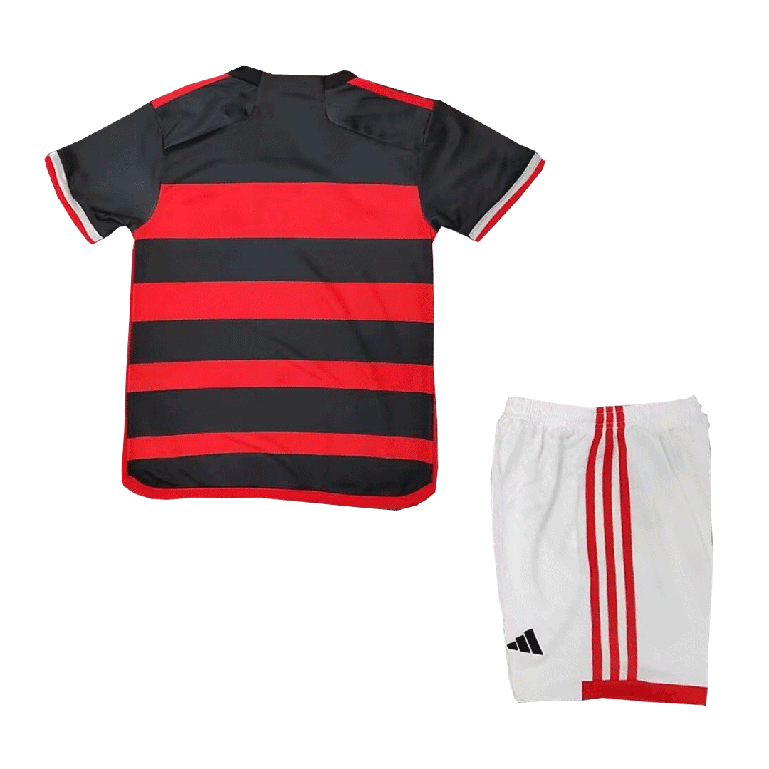 CR Flamengo Home Kids Soccer Jerseys Kit 2024/25