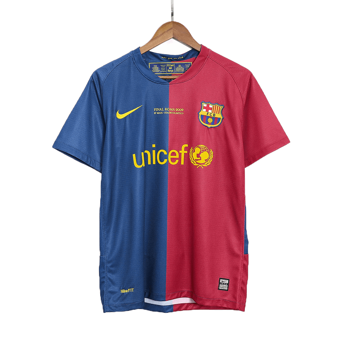 Vintage Soccer Shirts Barcelona Home 2008/09 - UCL Final
