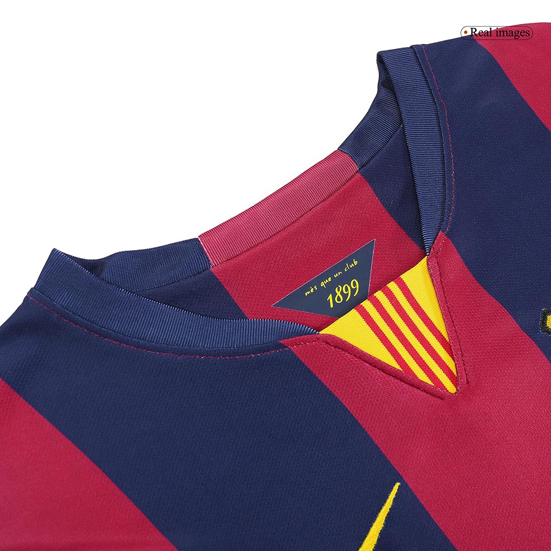 Vintage Soccer Jersey SUÁREZ #9 Barcelona Home 2014/15