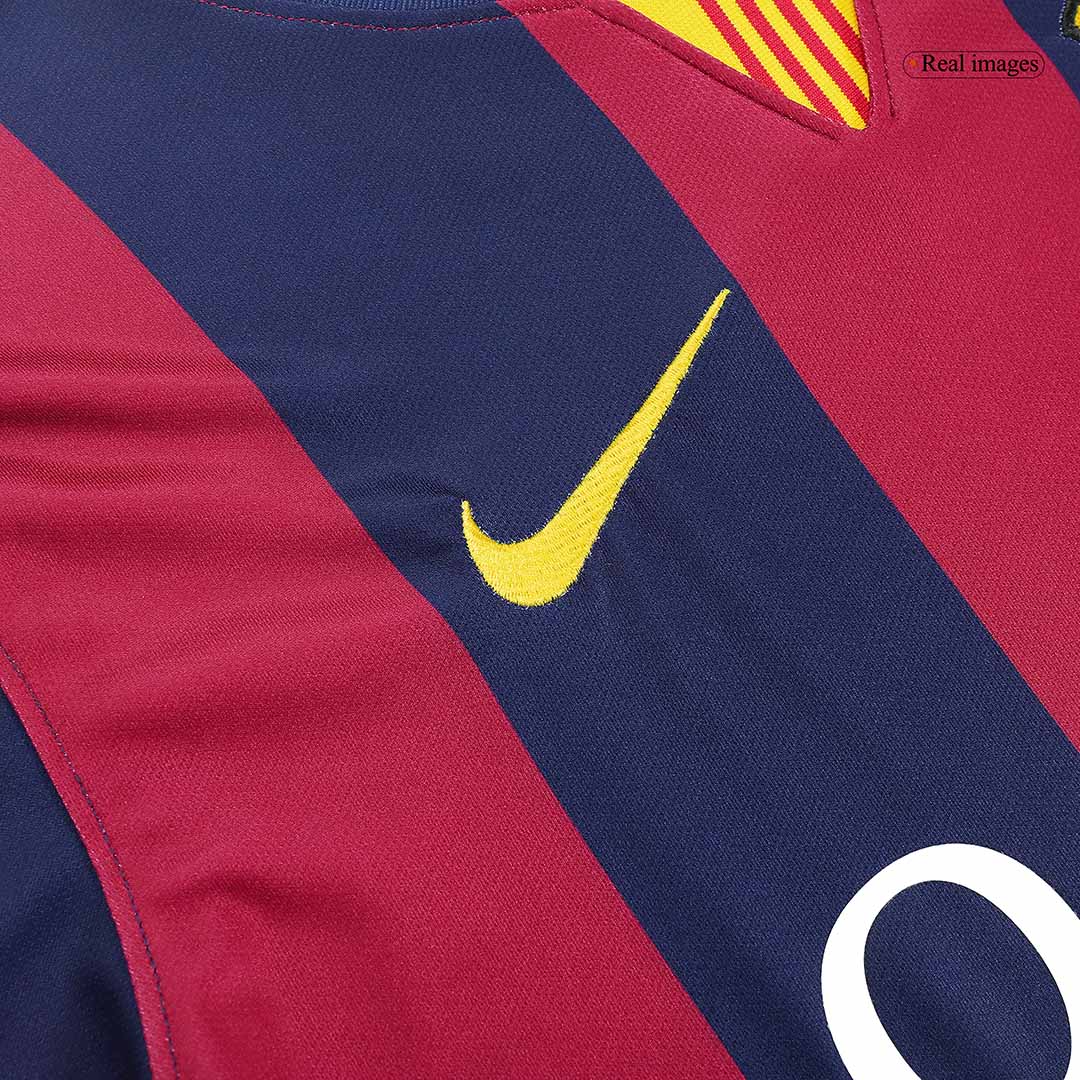 Vintage Soccer Jersey SUÁREZ #9 Barcelona Home 2014/15