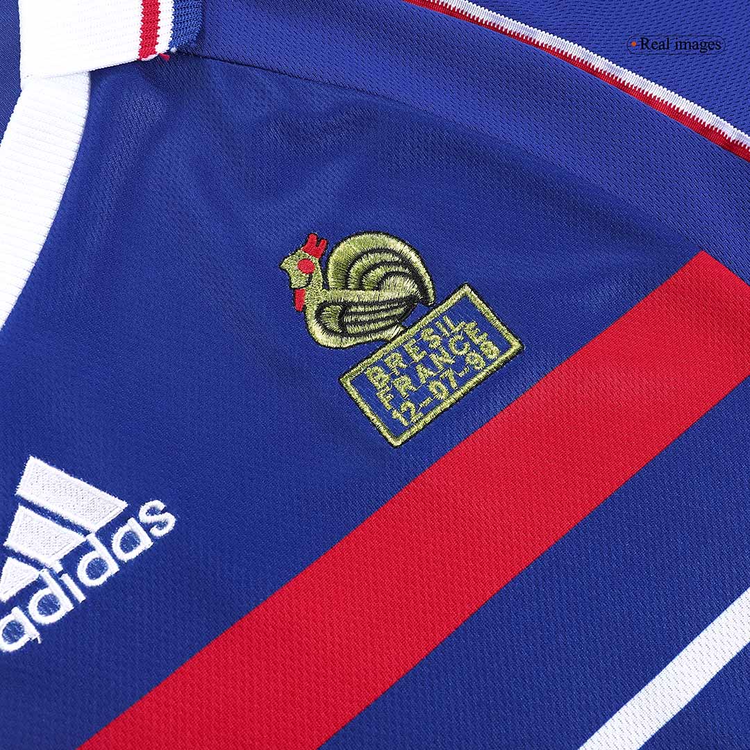 Vintage Soccer Jersey ZIDANE #10 France Home 1998