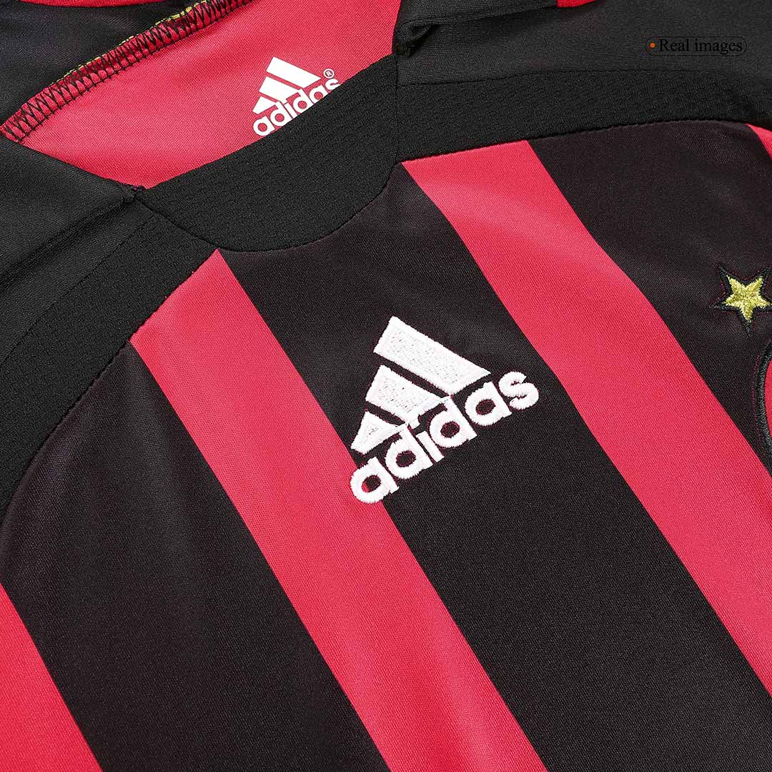 Vintage Soccer Jersey MALDINI #3 AC Milan Home Long Sleeve 2006/07