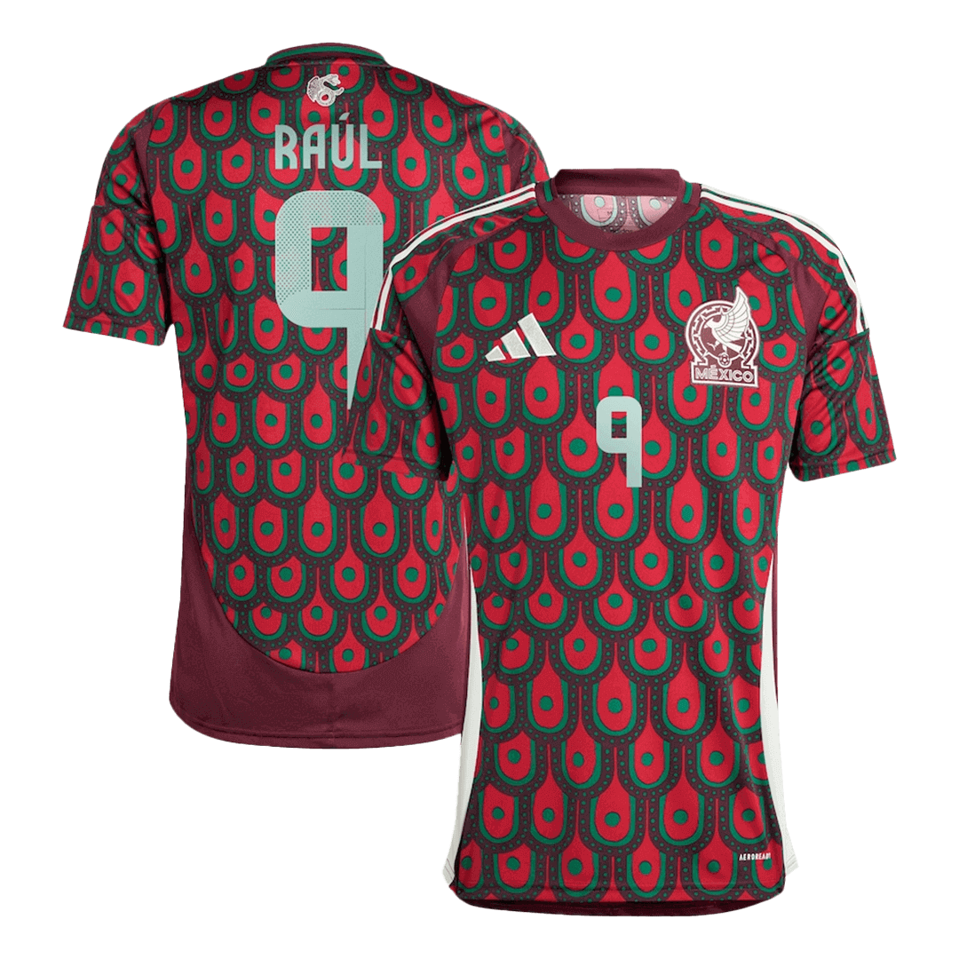 RAÚL #9 Mexico Home Soccer Jersey Copa America 2024