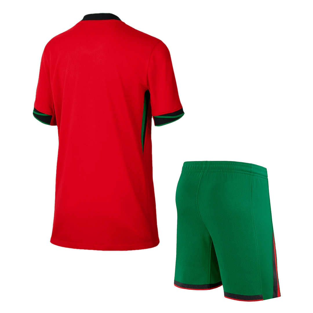 Portugal Home Kids Soccer Jerseys Kit EURO 2024