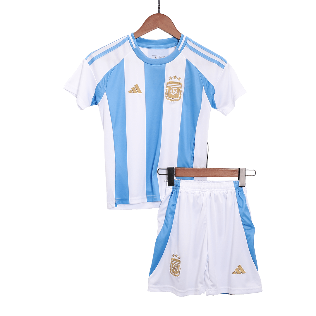 Argentina Home Kids Soccer Jerseys Kit 2024