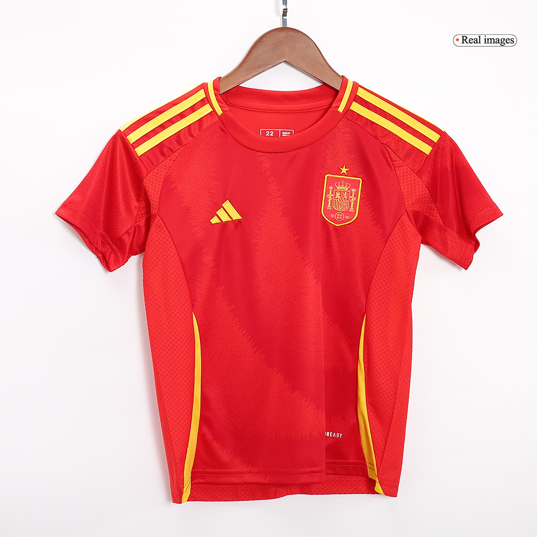 Spain Home Kids Soccer Jerseys Kit EURO 2024