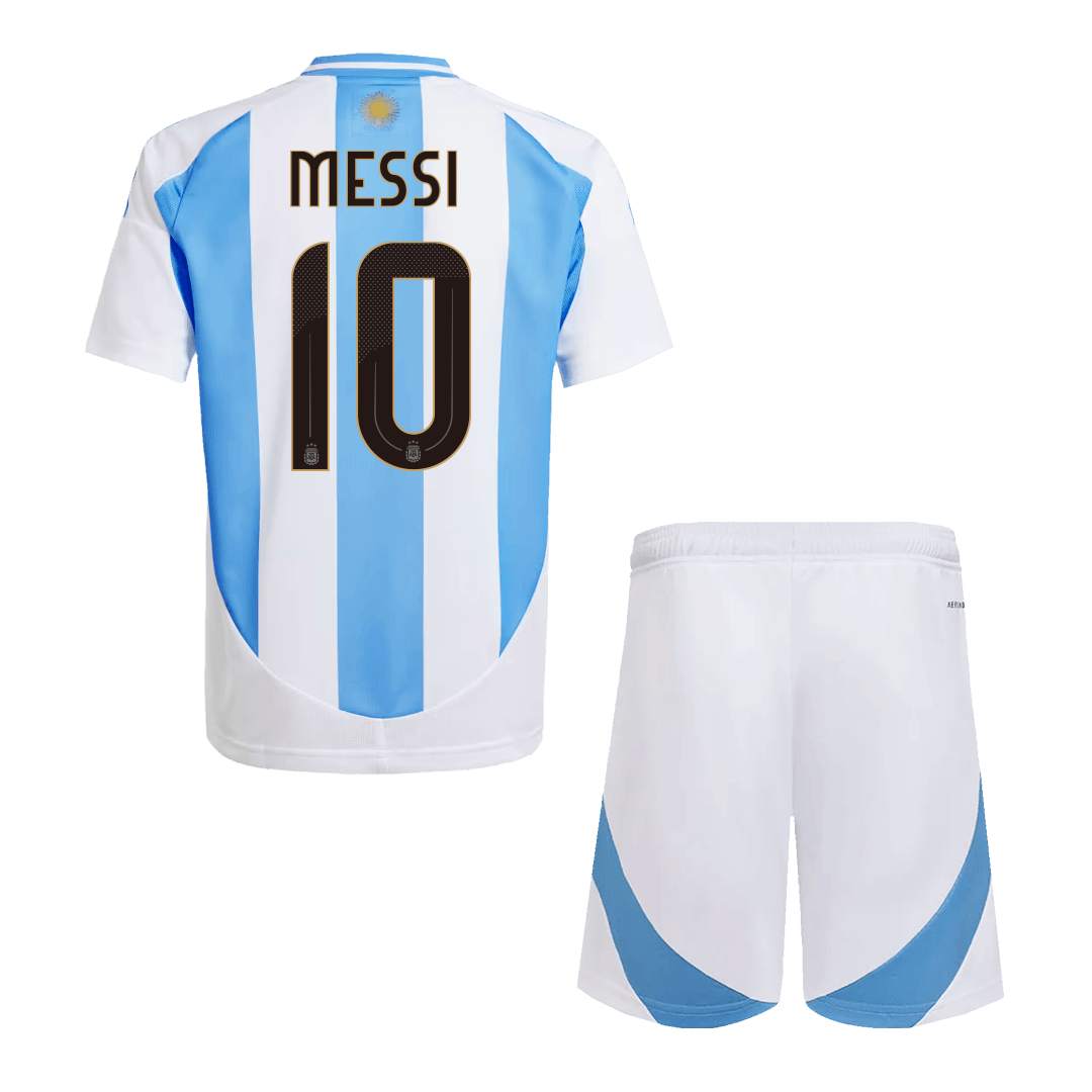 MESSI #10 Argentina Home Kids Soccer Jerseys Kit 2024
