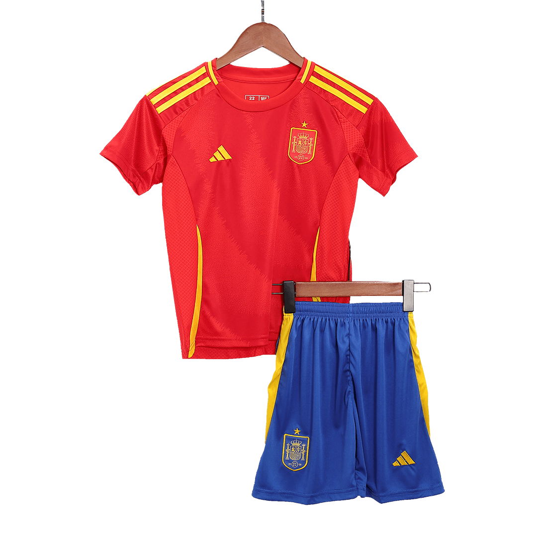 Spain Home Kids Soccer Jerseys Kit EURO 2024
