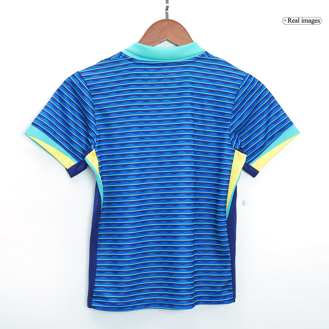 Brazil Away Kids Soccer Jerseys Kit Copa America 2024