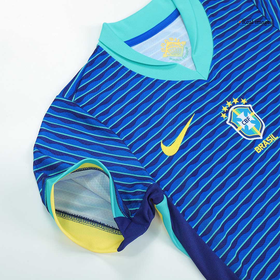 Brazil Away Kids Soccer Jerseys Kit Copa America 2024