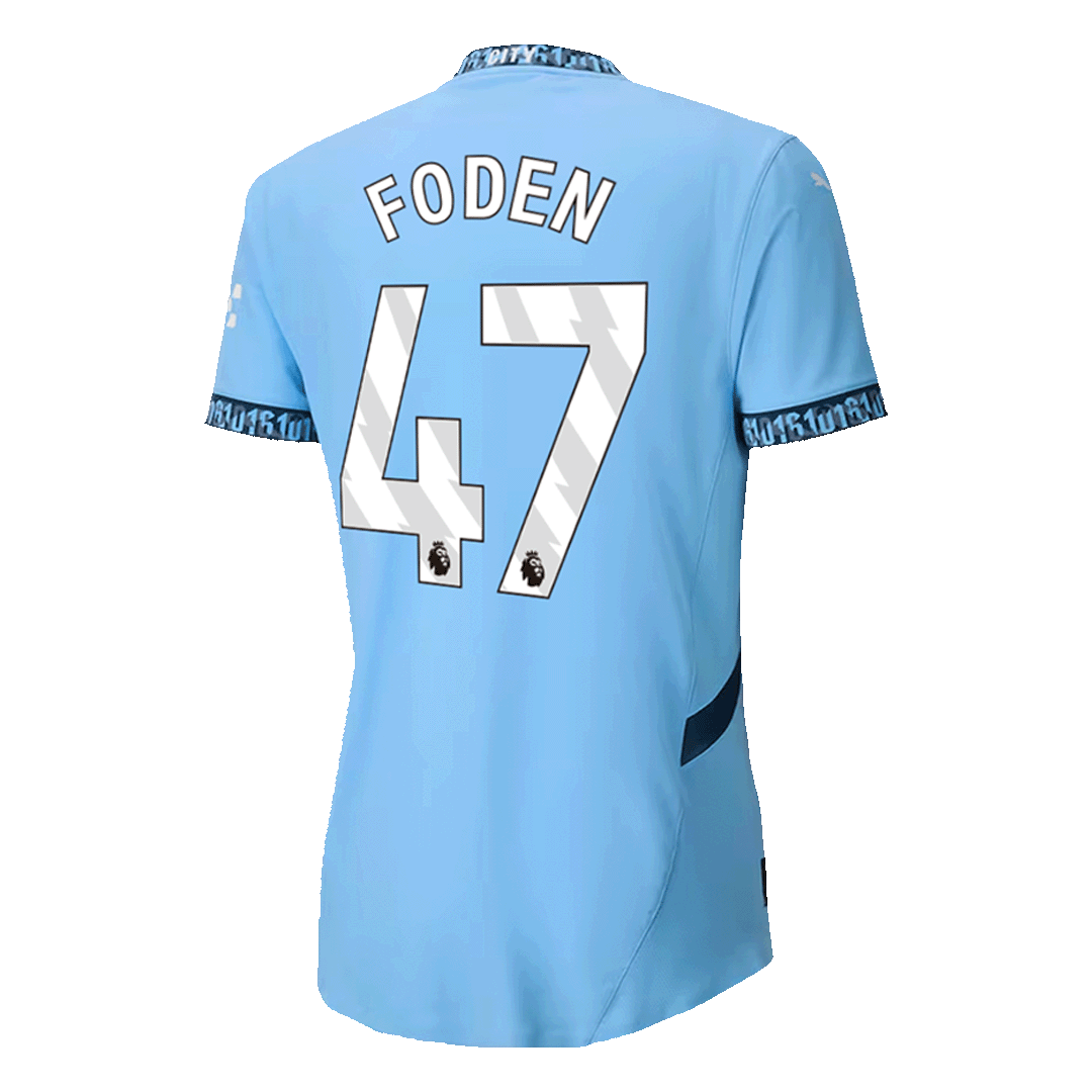 FODEN #47 Manchester City Home Authentic Soccer Jersey 2024/25