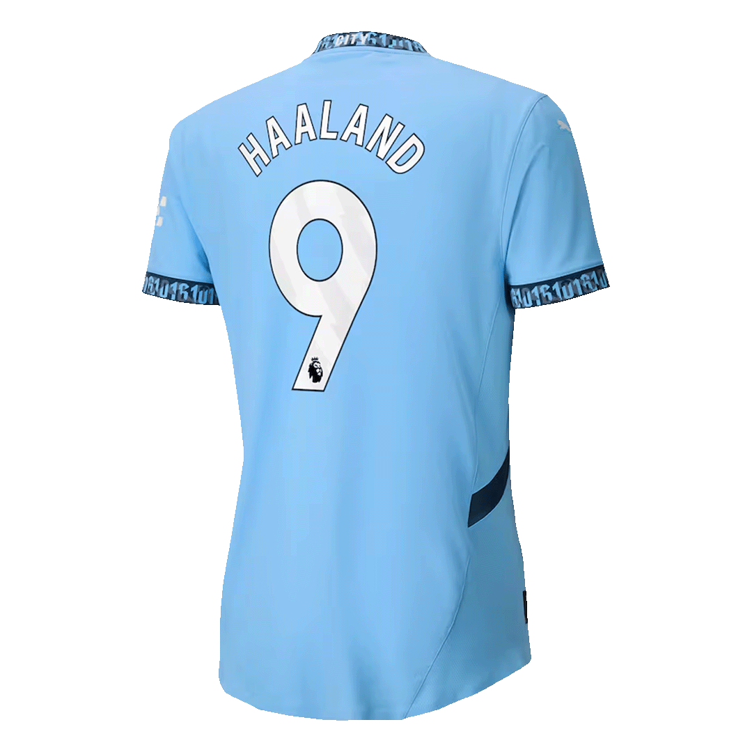 HAALAND #9 Manchester City Home Authentic Soccer Jersey 2024/25