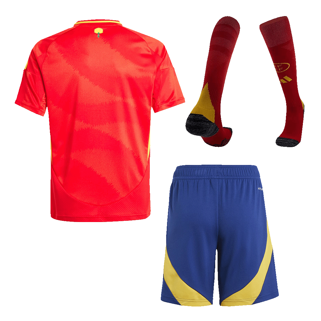 Spain Home Kids Soccer Jerseys Full Kit EURO 2024