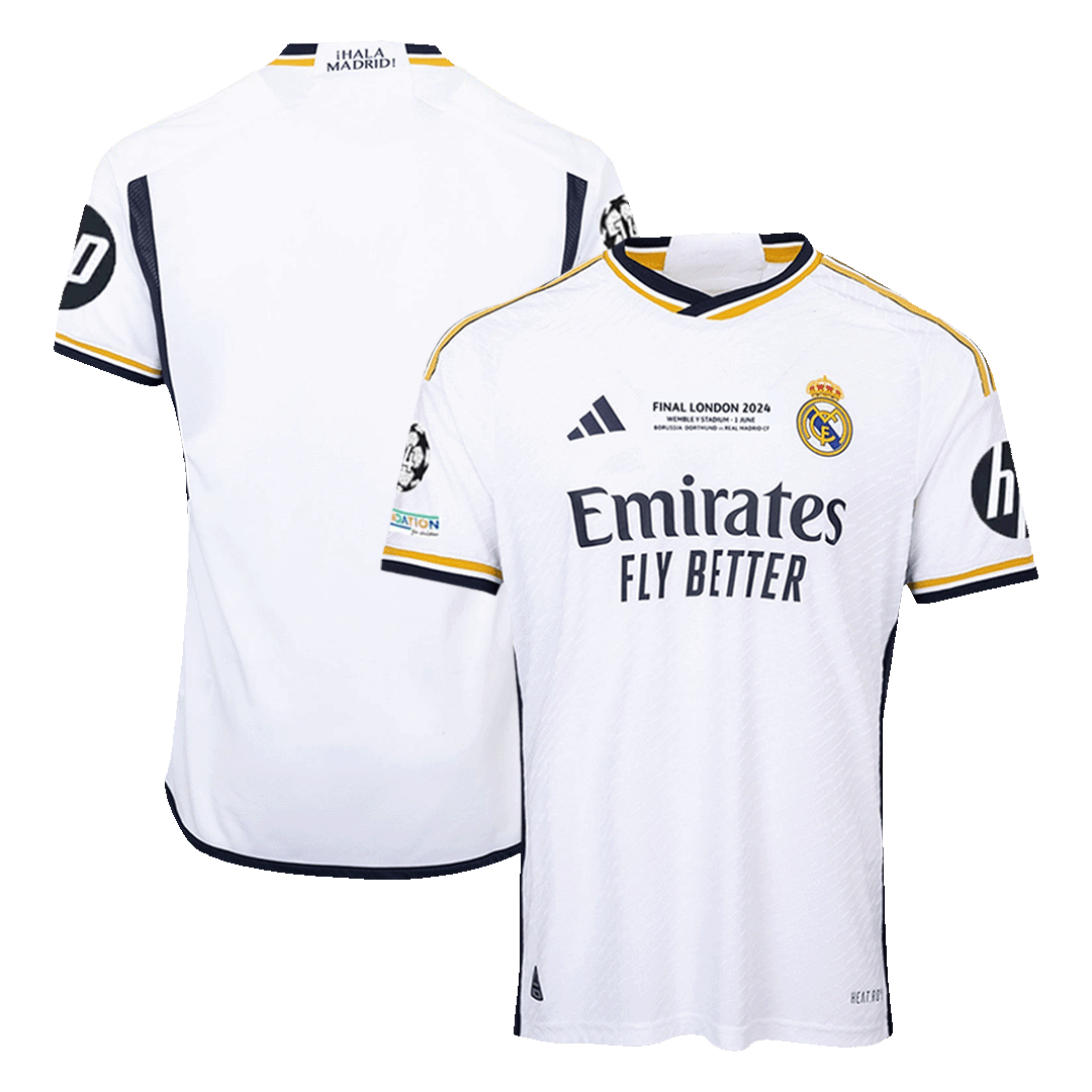Real Madrid Home Authentic Soccer Jersey 2023/24 - UCL FINAL