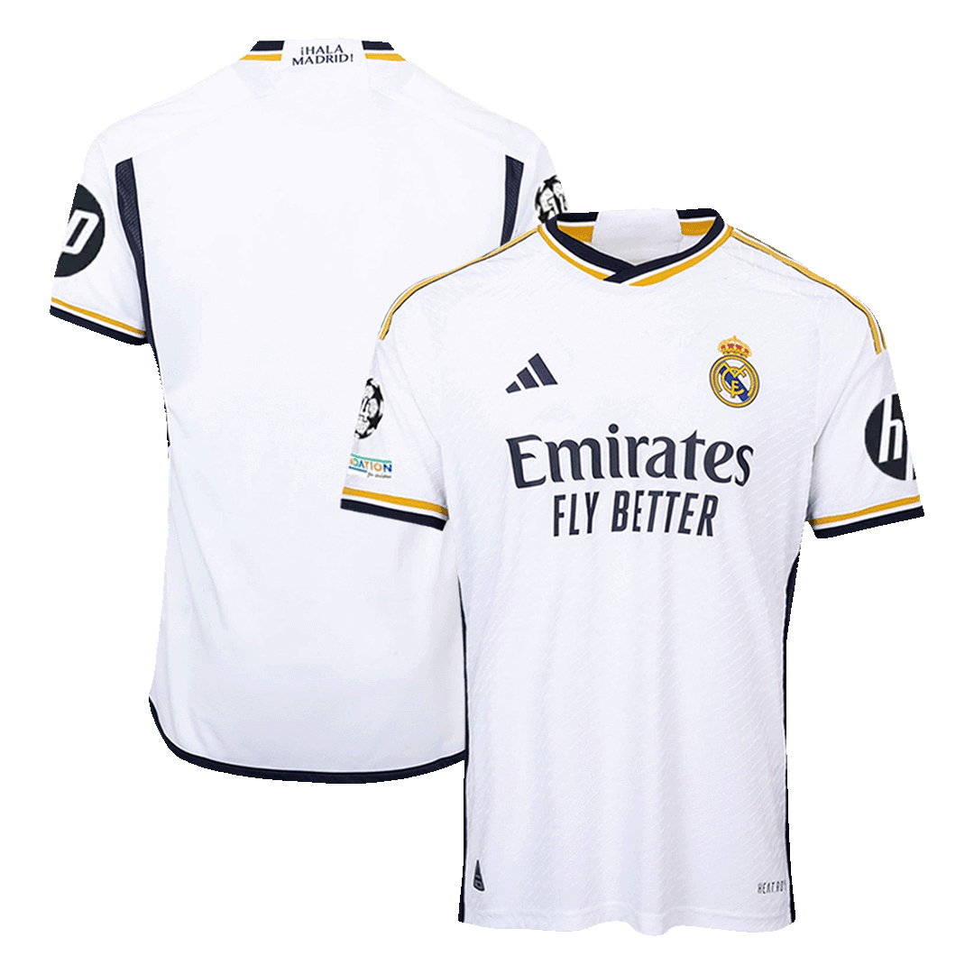 Real Madrid Home Authentic Soccer Jersey 2023/24 - UCL