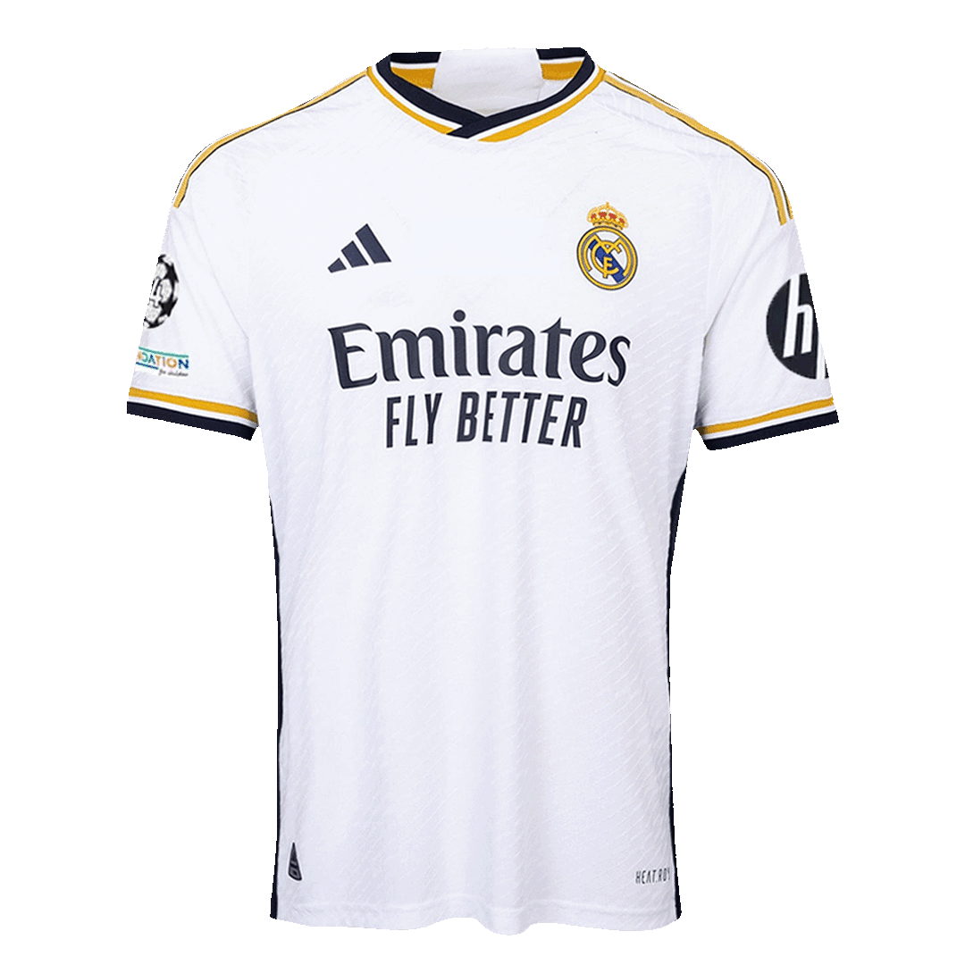 Real Madrid Home Authentic Soccer Jersey 2023/24 - UCL