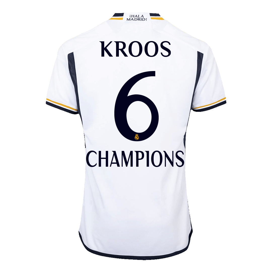 KROOS #6 CHAMPIONS Real Madrid Home Authentic Soccer Jersey 2023/24