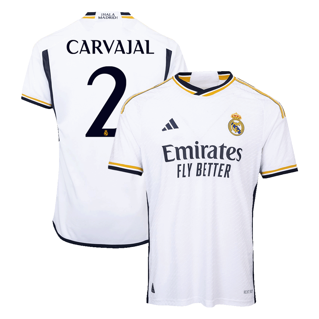 CARVAJAL #2 Real Madrid Home Authentic Soccer Jersey 2023/24