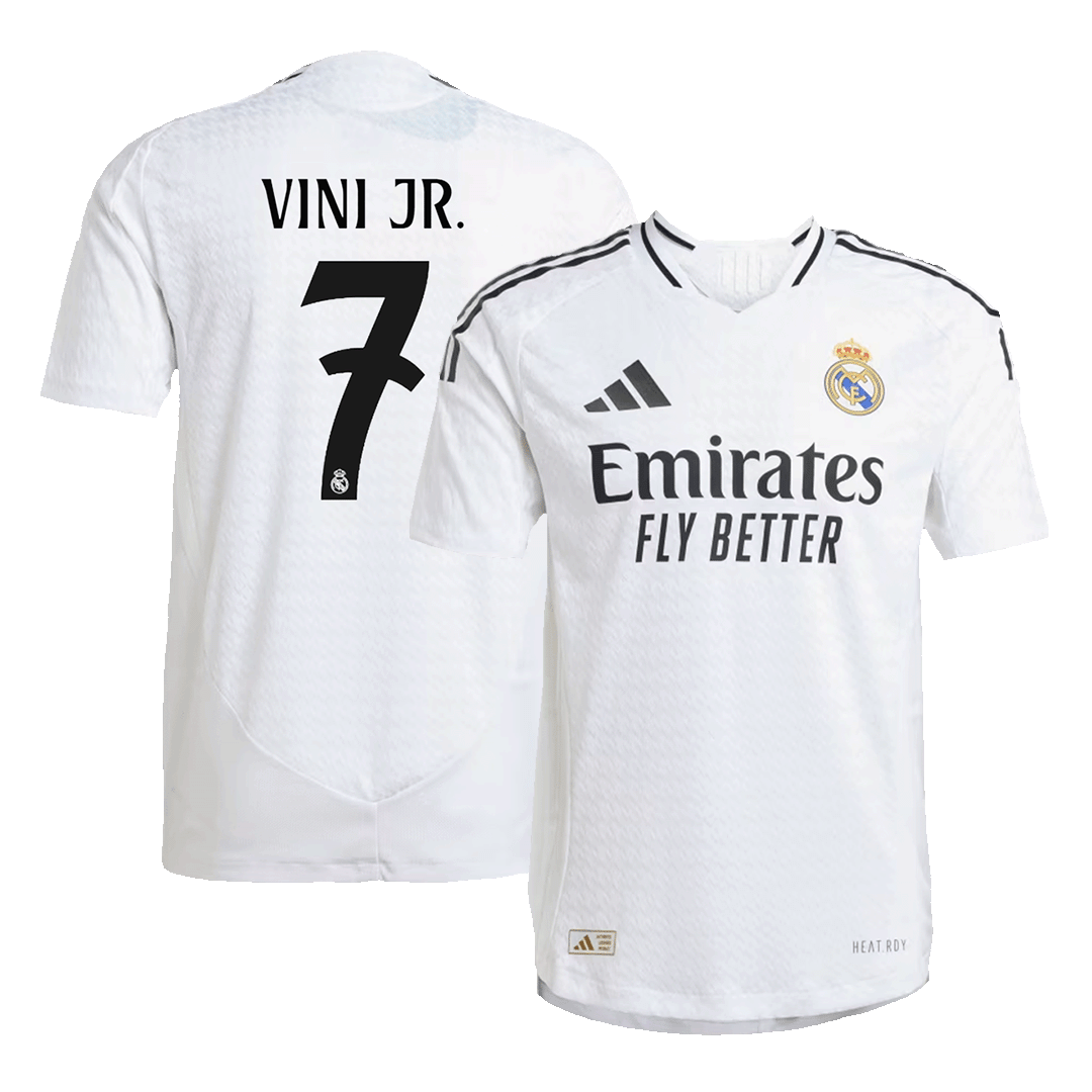 VINI JR. #7 Real Madrid Home Authentic Soccer Jersey 2024/25