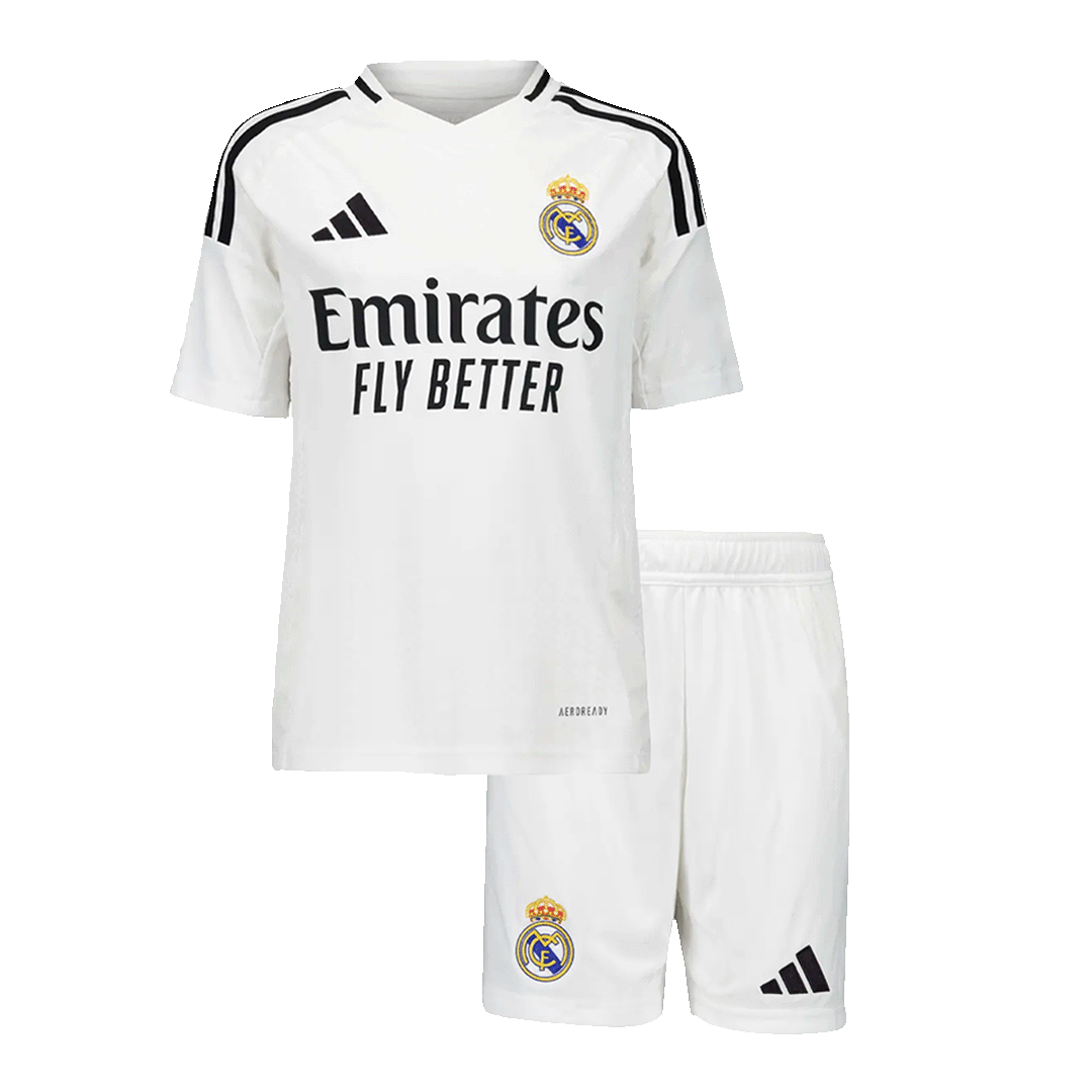 Real Madrid Home Kids Soccer Jerseys Kit 2024/25