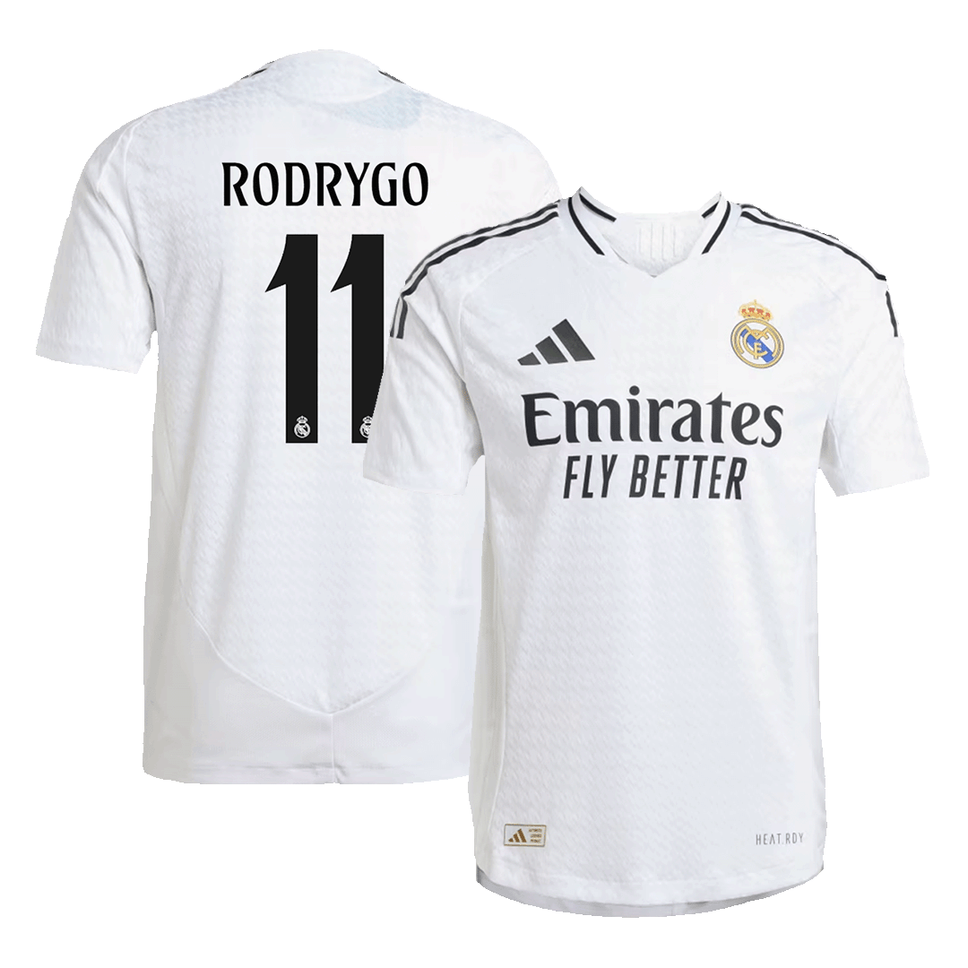 RODRYGO #11 Real Madrid Home Authentic Soccer Jersey 2024/25
