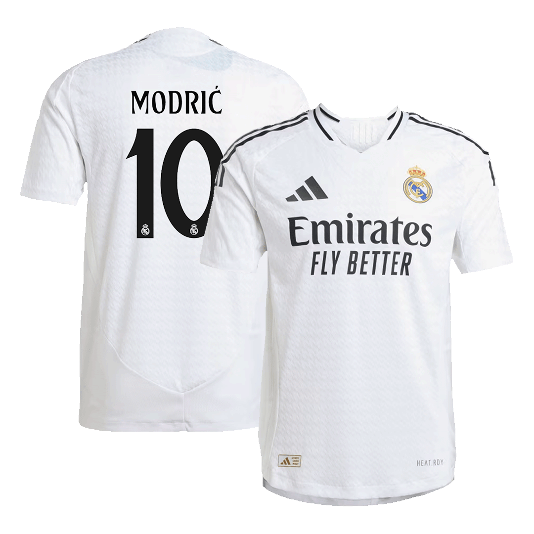 MODRIĆ #10 Real Madrid Home Authentic Soccer Jersey 2024/25