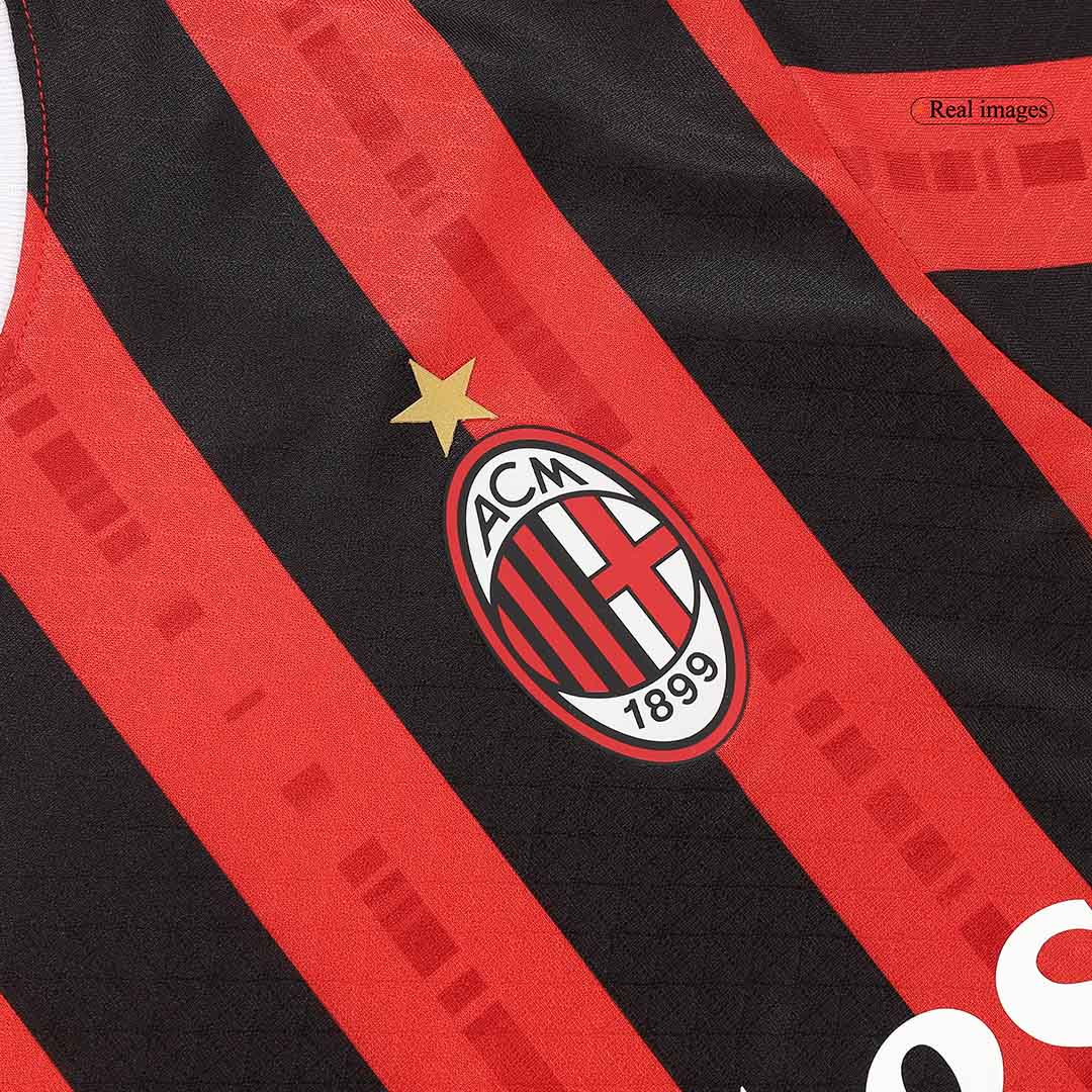PULISIC #11 AC Milan Home Authentic Soccer Jersey 2024/25 - UCL