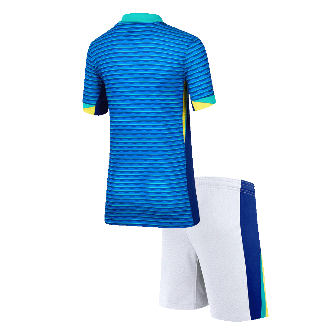 Brazil Away Kids Soccer Jerseys Kit Copa America 2024