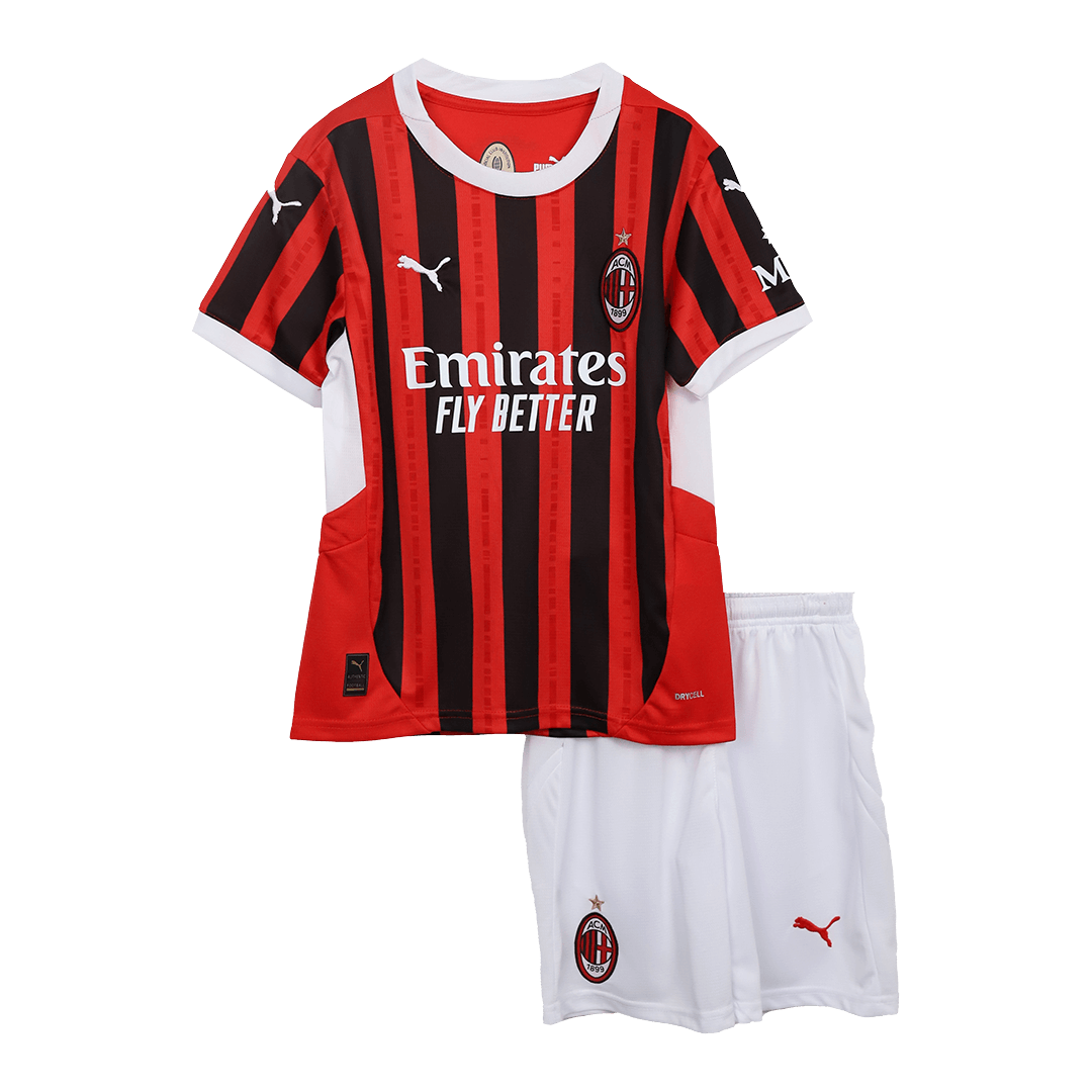 AC Milan Home Kids Soccer Jerseys Kit 2024/25
