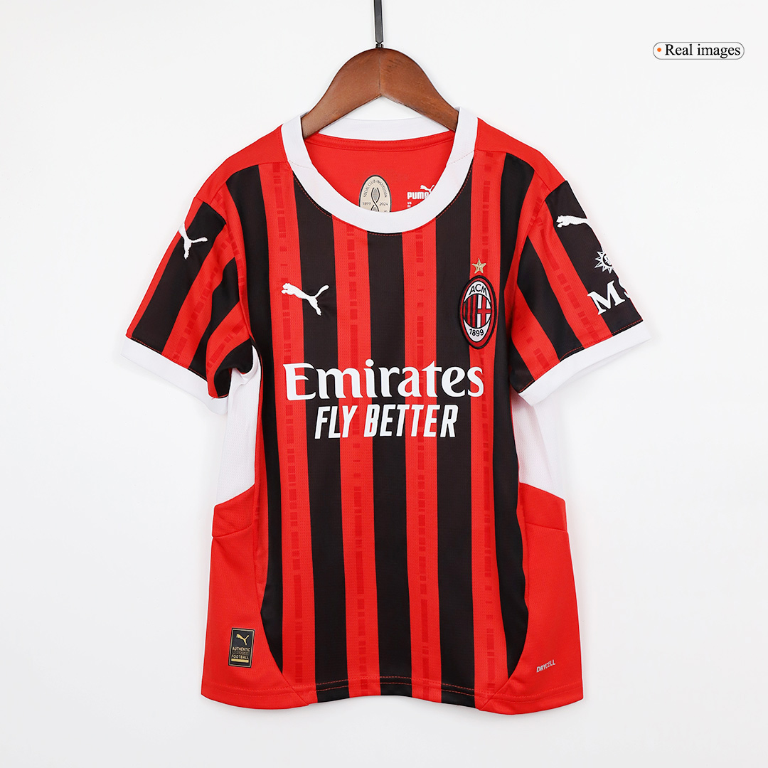 AC Milan Home Kids Soccer Jerseys Kit 2024/25