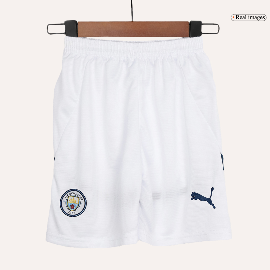 Manchester City Home Kids Soccer Jerseys Kit 2024/25