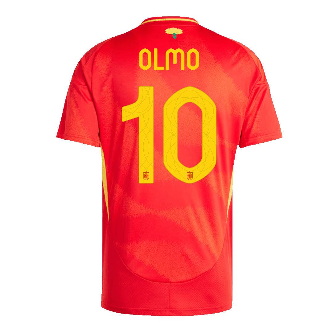 OLMO #10 Spain Home Soccer Jersey EURO 2024