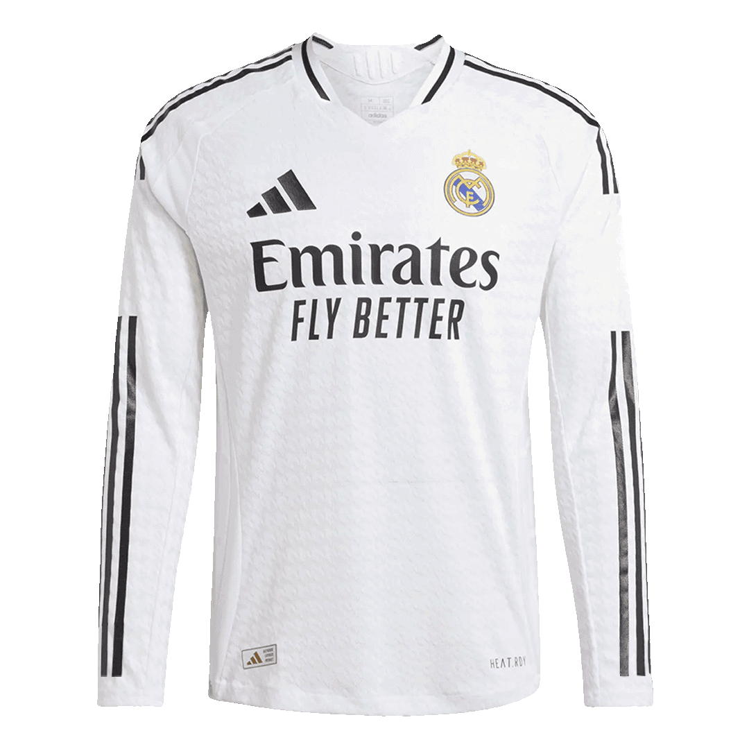 Authentic Real Madrid Home Long Sleeve Soccer Jersey 2024/25