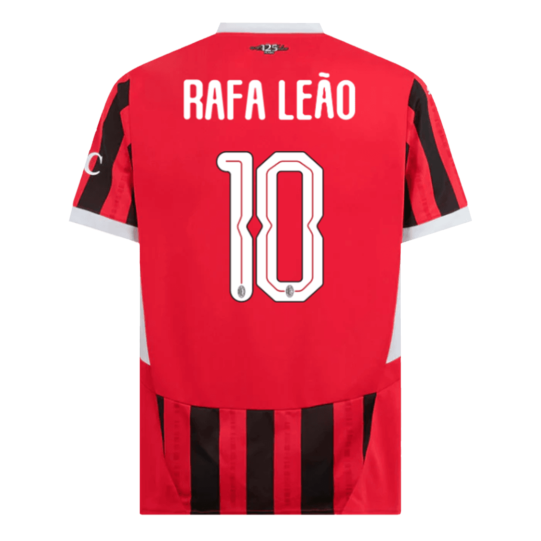 RAFA LEÃO #10 AC Milan Home Soccer Jersey 2024/25 - UCL