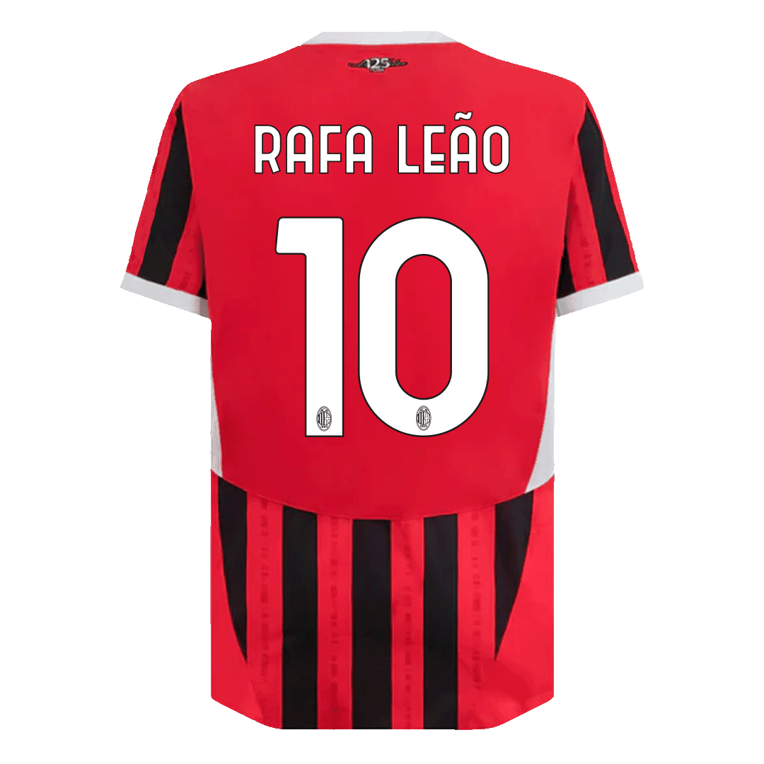 RAFA LEÃO #10 AC Milan Home Authentic Soccer Jersey 2024/25
