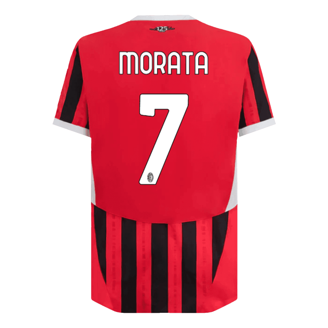 MORATA #7 AC Milan Home Authentic Soccer Jersey 2024/25