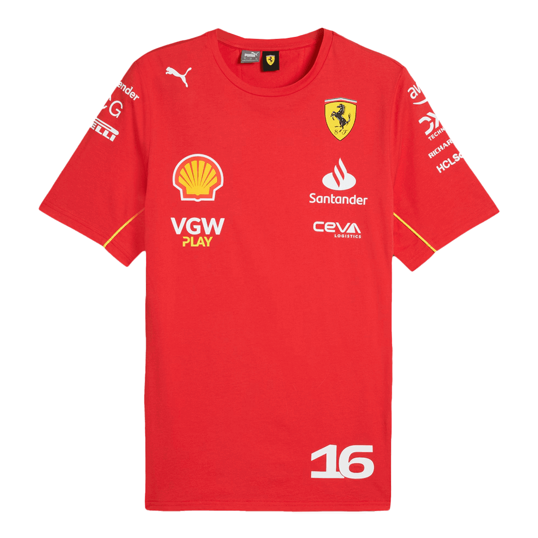 Charles Leclerc #16 Ferrari F1 Racing Team Shirt 2024