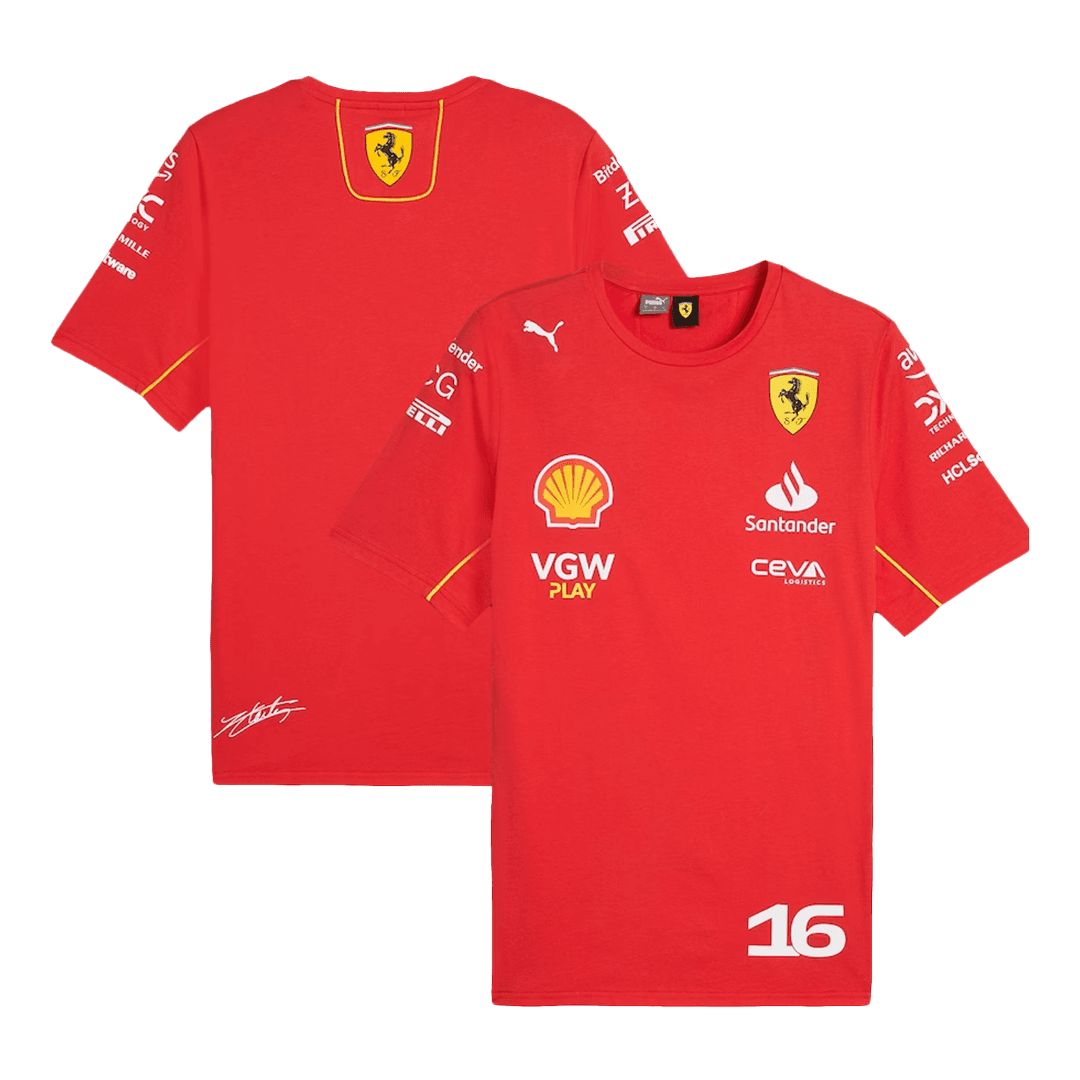 Charles Leclerc #16 Ferrari F1 Racing Team Shirt 2024