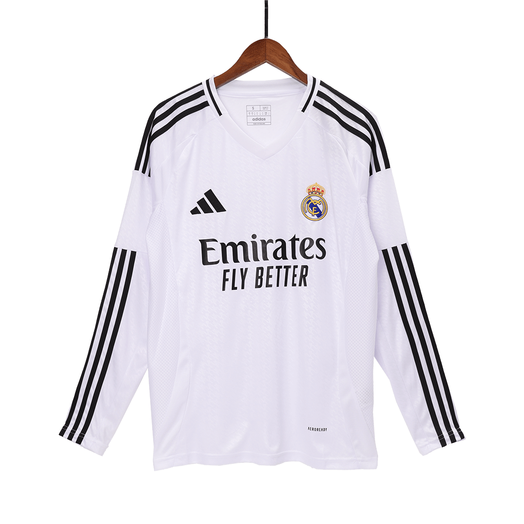 Real Madrid Home Long Sleeve Soccer Jersey 2024/25