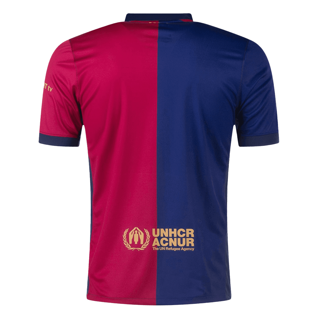 Barcelona Home Soccer Jersey 2024/25 - 125th Anniversary (Spotify Logo Without Text)