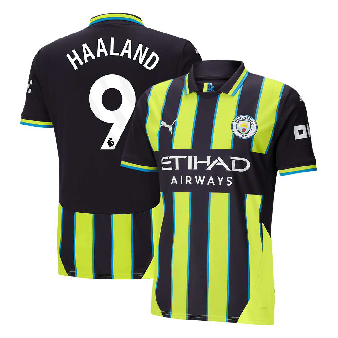 HAALAND #9 Manchester City Away Soccer Jersey 2024/25