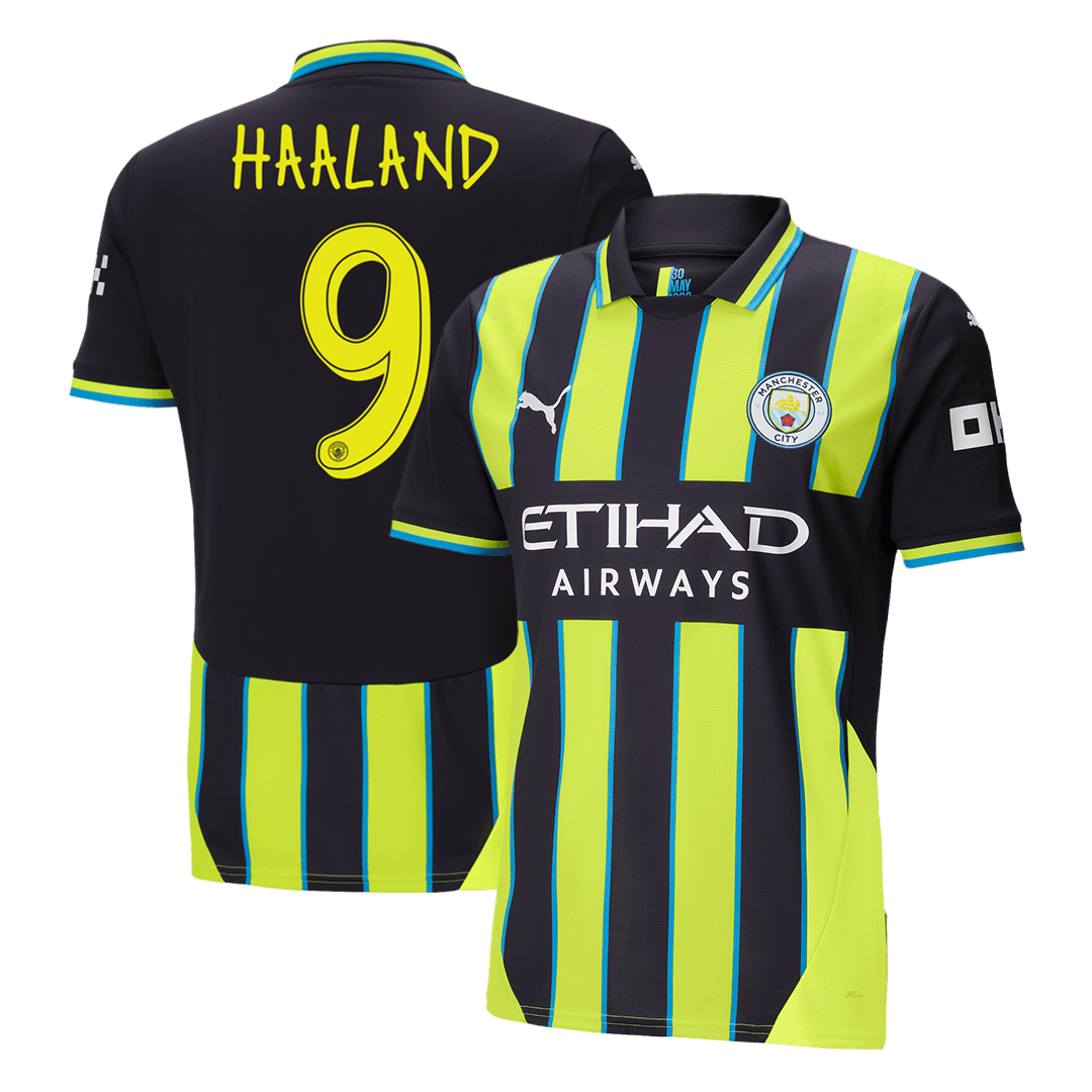 HAALAND #9 Manchester City Away Soccer Jersey 2024/25 - UCL