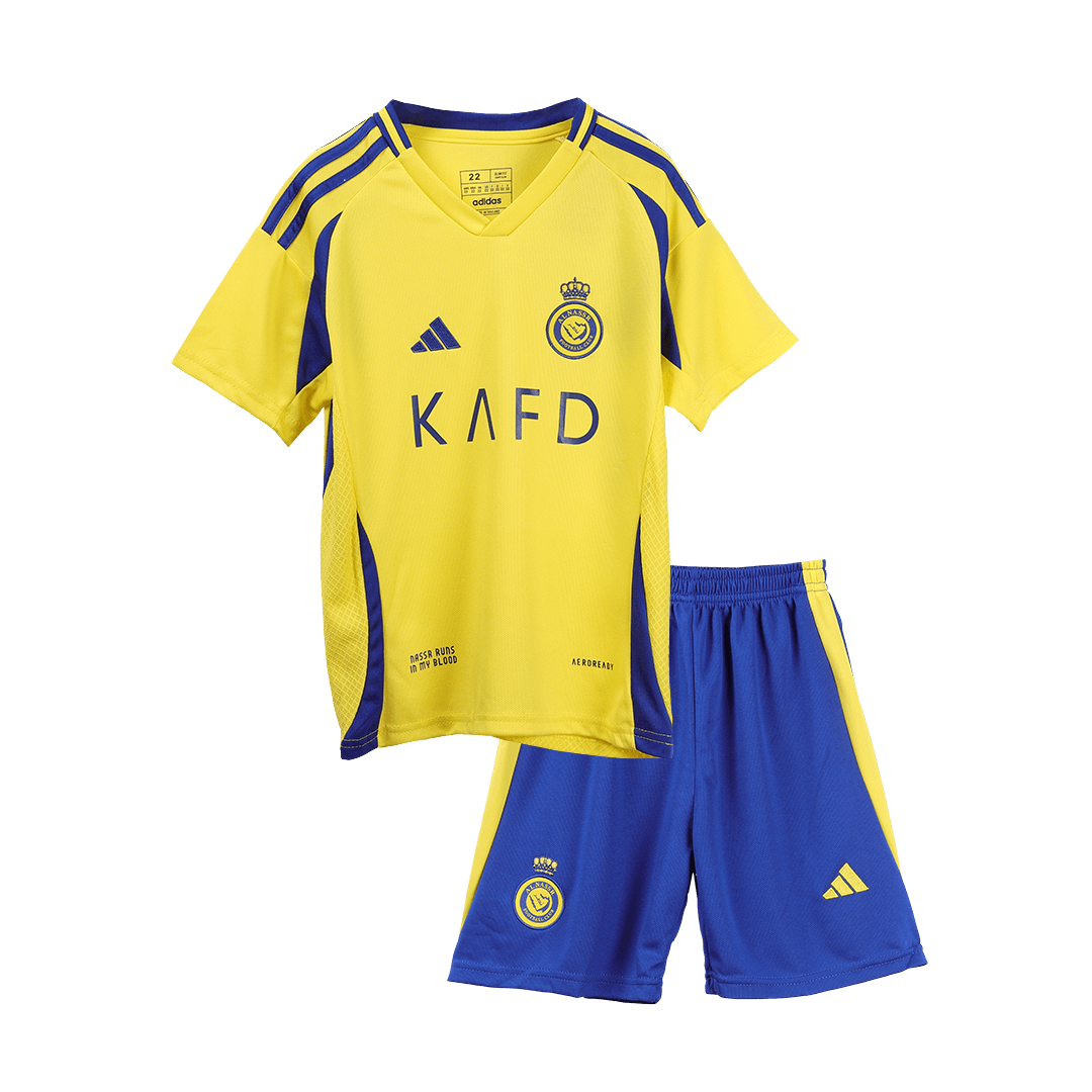 Al Nassr Home Kids Soccer Jerseys Kit 2024/25