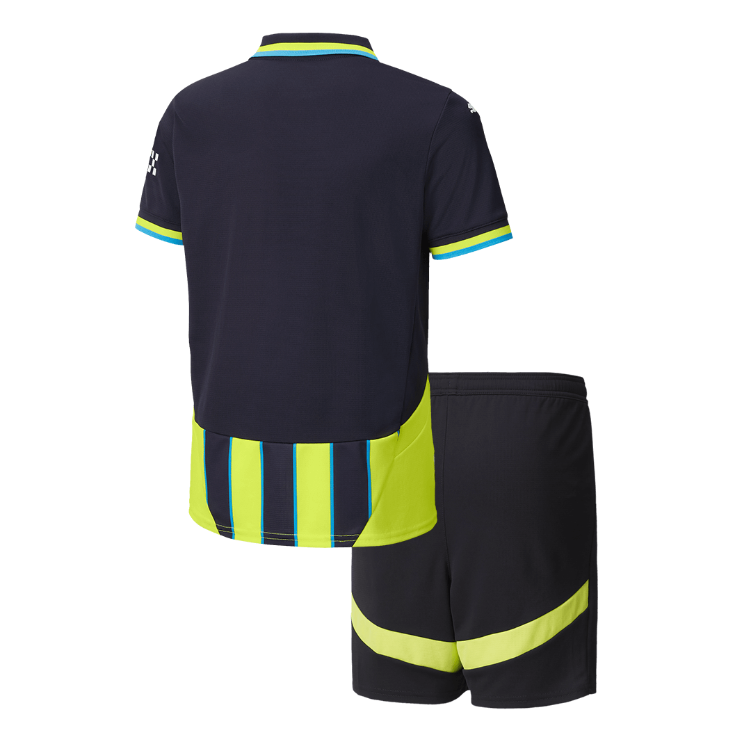 Manchester City Away Kids Soccer Jerseys Kit 2024/25