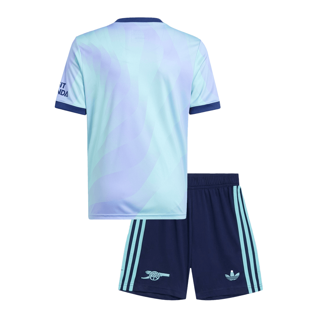 Arsenal Third Away Kids Soccer Jerseys Kit 2024/25
