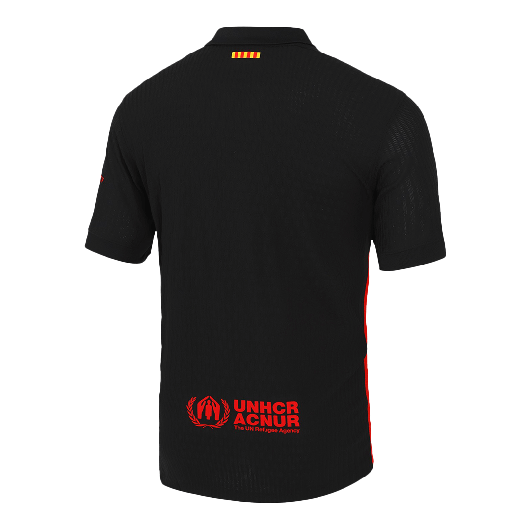 Barcelona Away Authentic Soccer Jersey 2024/25 - Spotify Logo Without Text