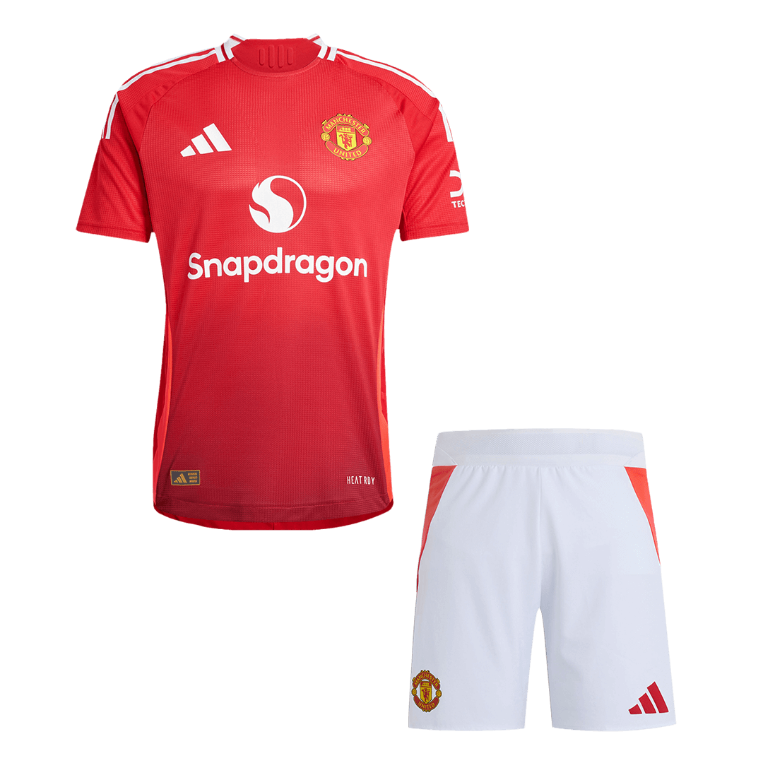 Manchester United Home Authentic Jerseys Kit 2024/25