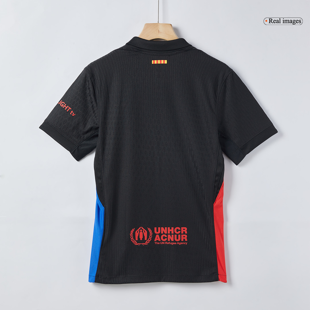 Barcelona Away Authentic Soccer Jersey 2024/25 - Spotify Logo Without Text