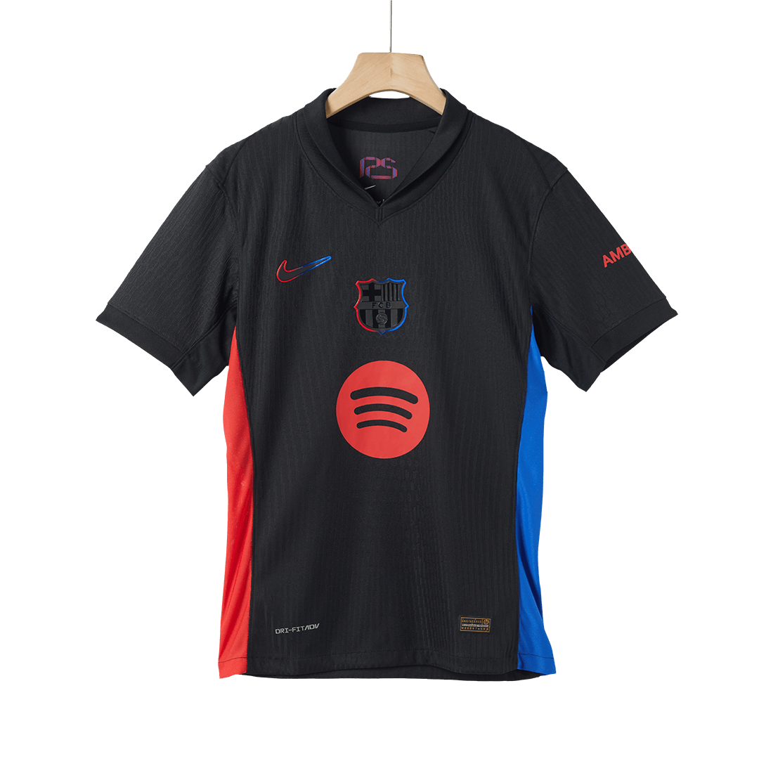 Barcelona Away Authentic Soccer Jersey 2024/25 - Spotify Logo Without Text