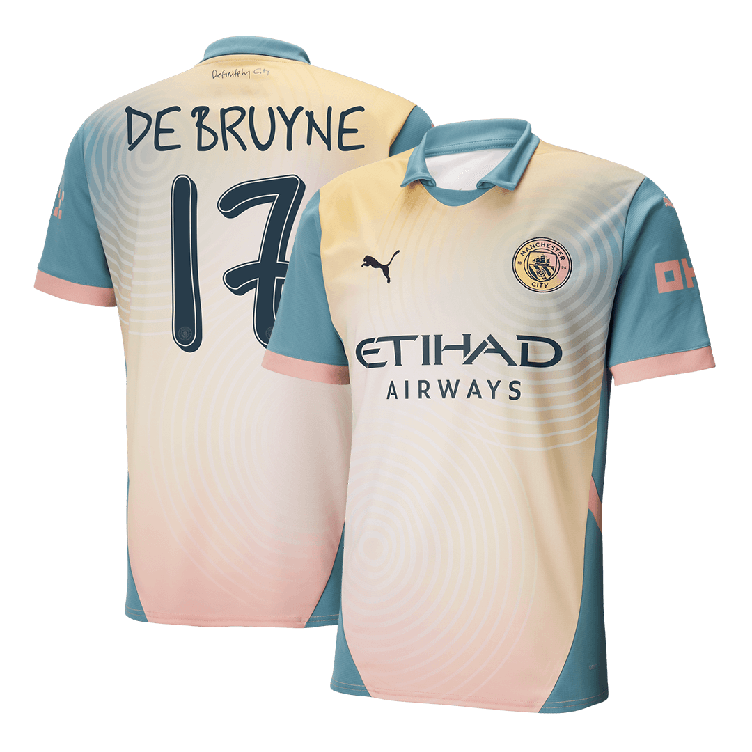 DE BRUYNE #17 Manchester City Fourth Away Soccer Jersey 2024/25 - Definitely City